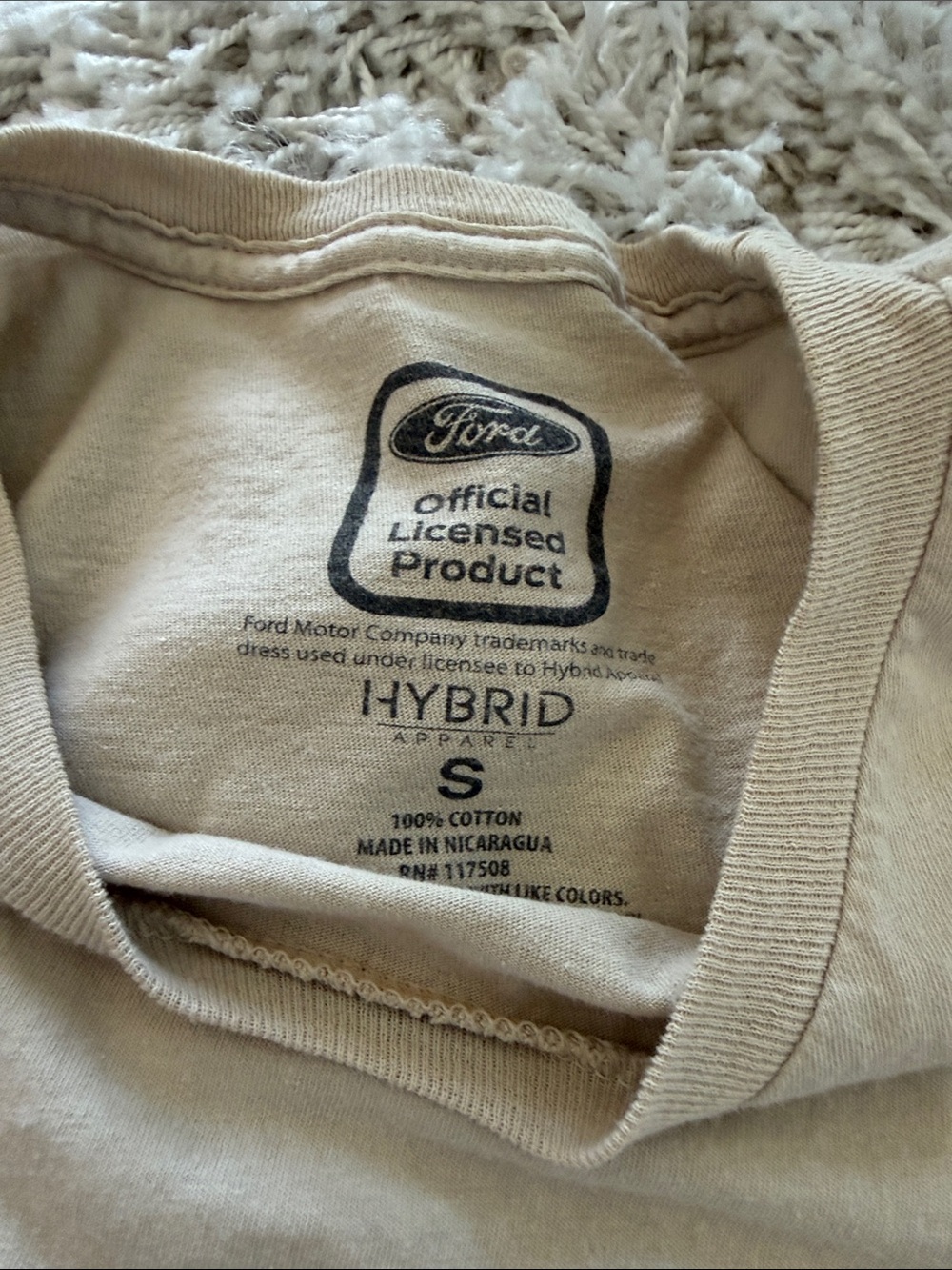 Ford Bronco Desert Graphic Tee Beige Blue 100% Cotton Size S - Picture 4 of 6